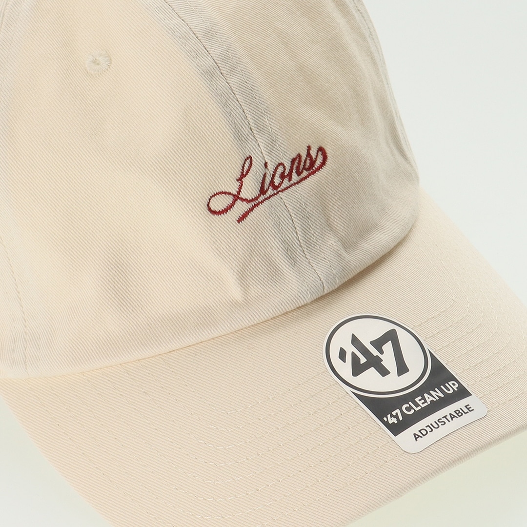 '47×LIONS CLEAN UP Natural Script Dark Red