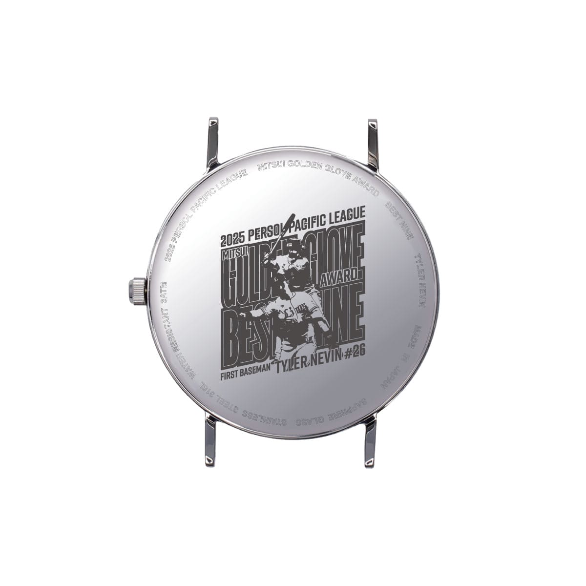 【受注生産】タイラー・ネビン選手第54回三井ゴールデン・グラブ賞＆ベストナイン受賞記念スタンダードウォッチ[受付期間終了] スリムブラック