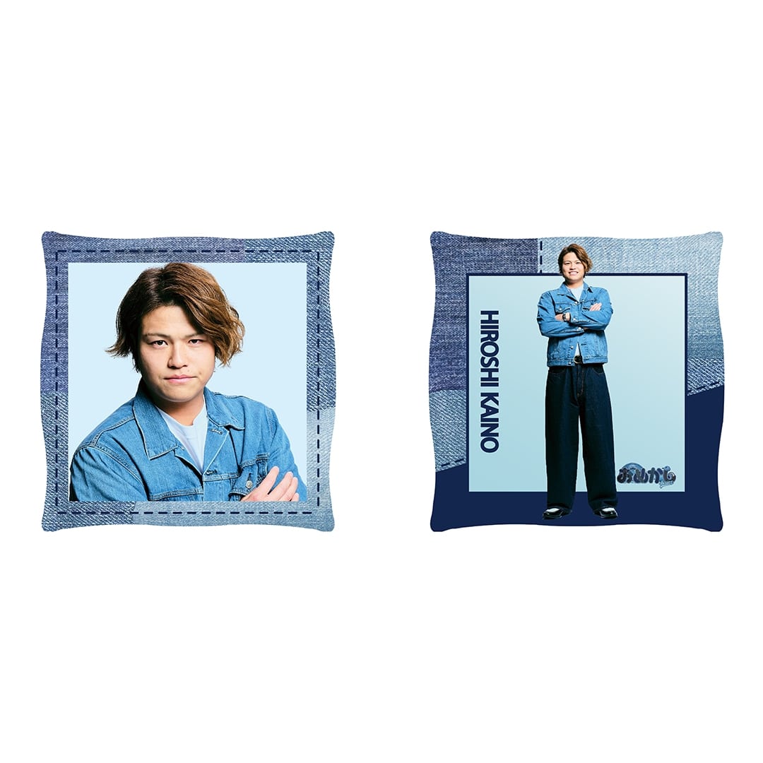 【受注生産】デニム柄スクエアクッション #1 栗山 巧