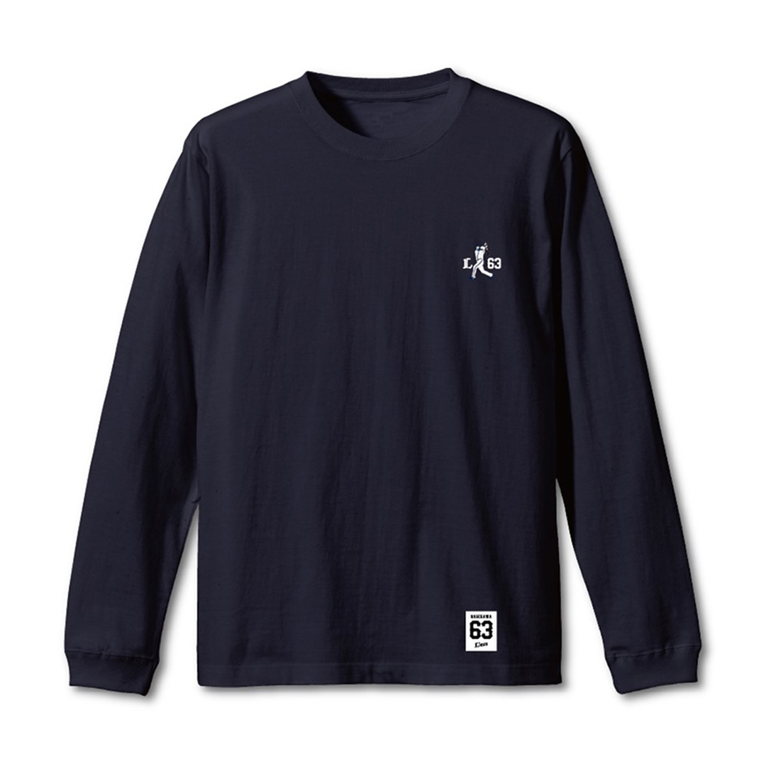 受注生産】プレイヤーズ刺繍ロングスリーブTシャツ ネイビー(S