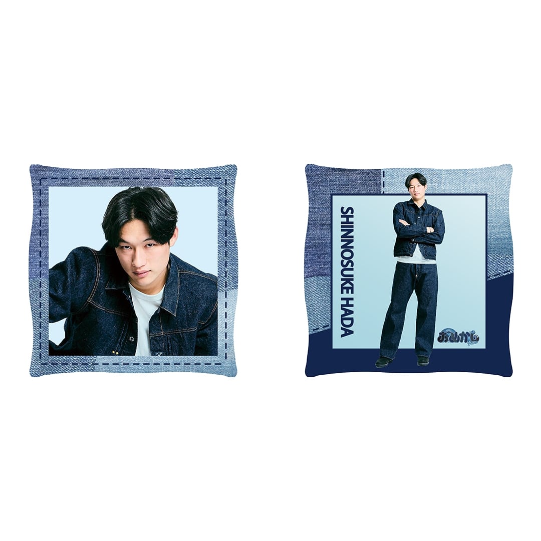 【受注生産】デニム柄スクエアクッション #1 栗山 巧