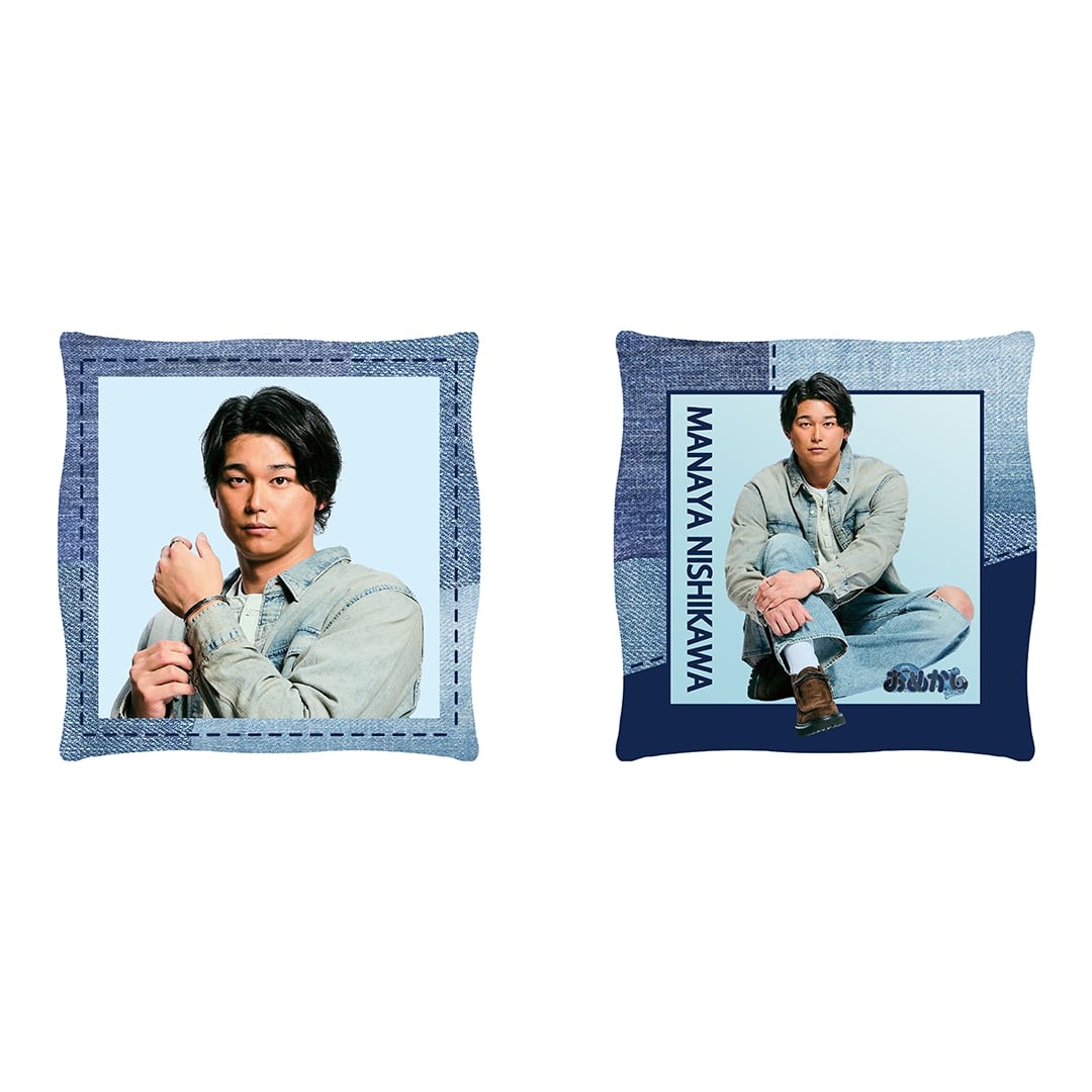 受注生産】デニム柄スクエアクッション(#1 栗山 巧): キッチン