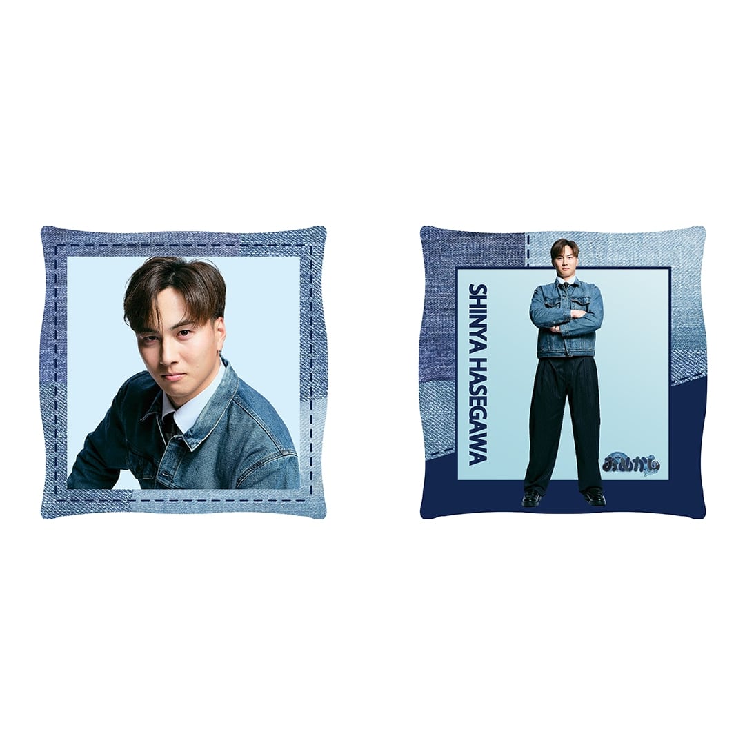 【受注生産】デニム柄スクエアクッション #1 栗山 巧