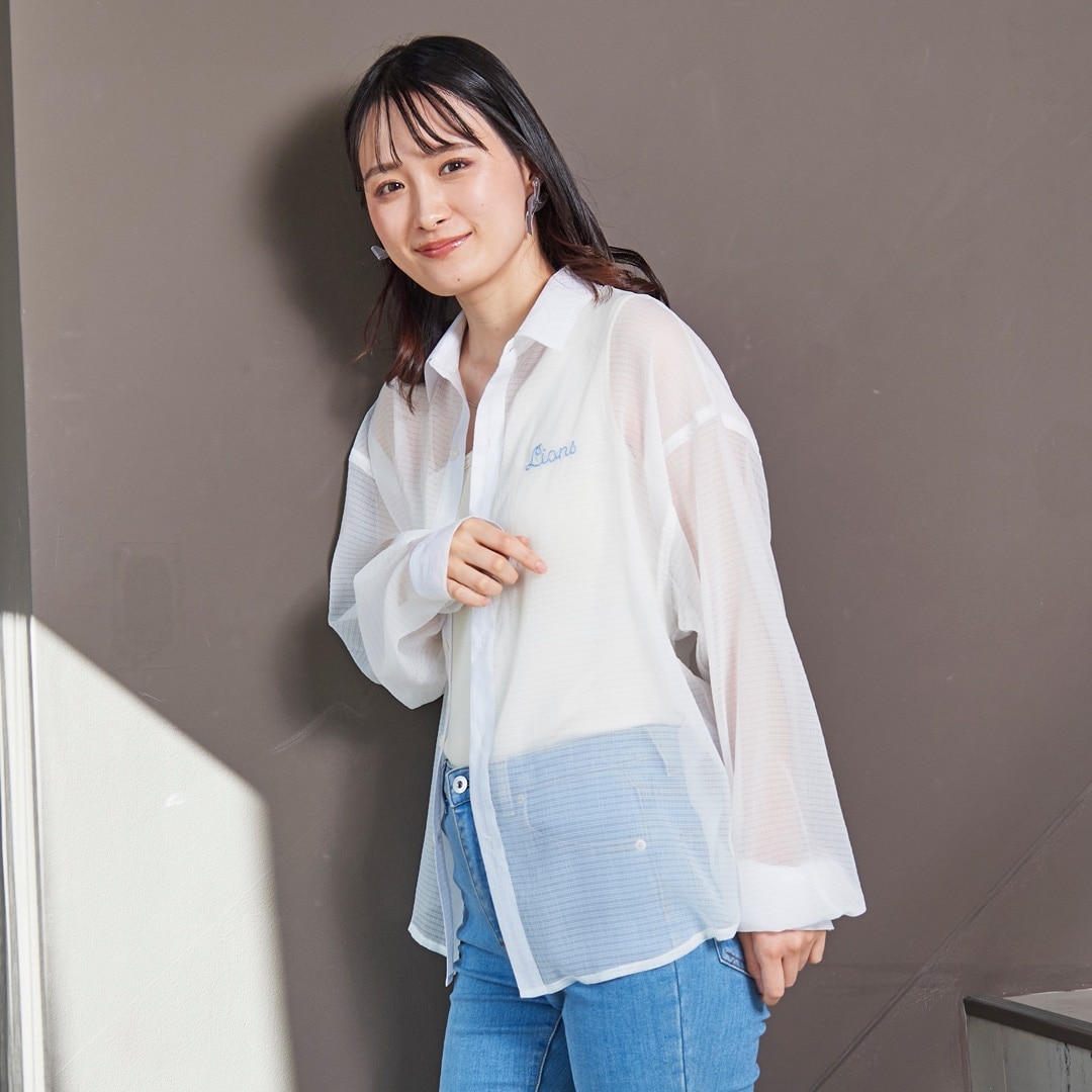 【新品未使用】LIDNM☆シアーシャツ☆M☆白 シアーシャツ ホワイト【レディース】(M): アパレル | 埼玉西武