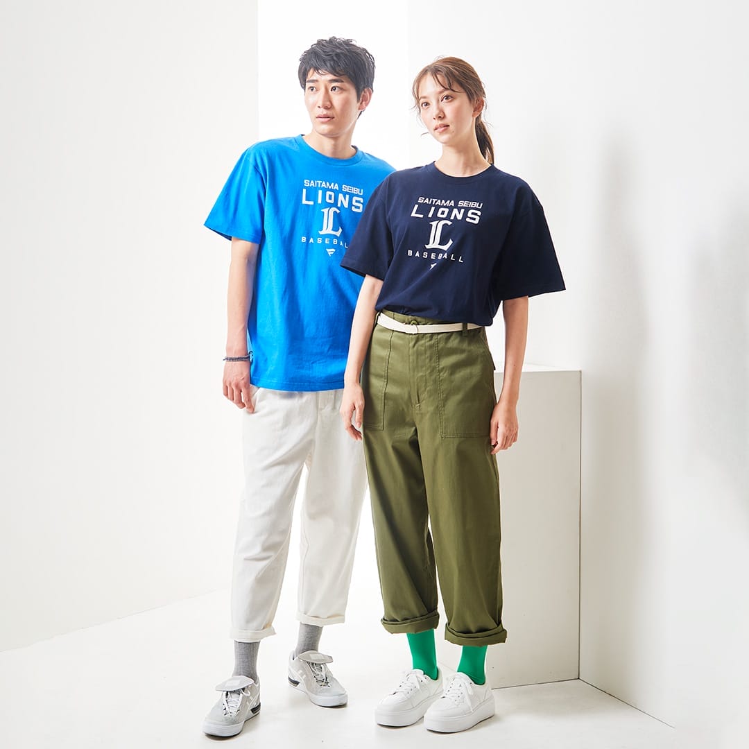 [ファナティクス]ロゴTシャツ ブルー 2023(S): アパレル | 埼玉西武ライオンズ公式オンラインショップ