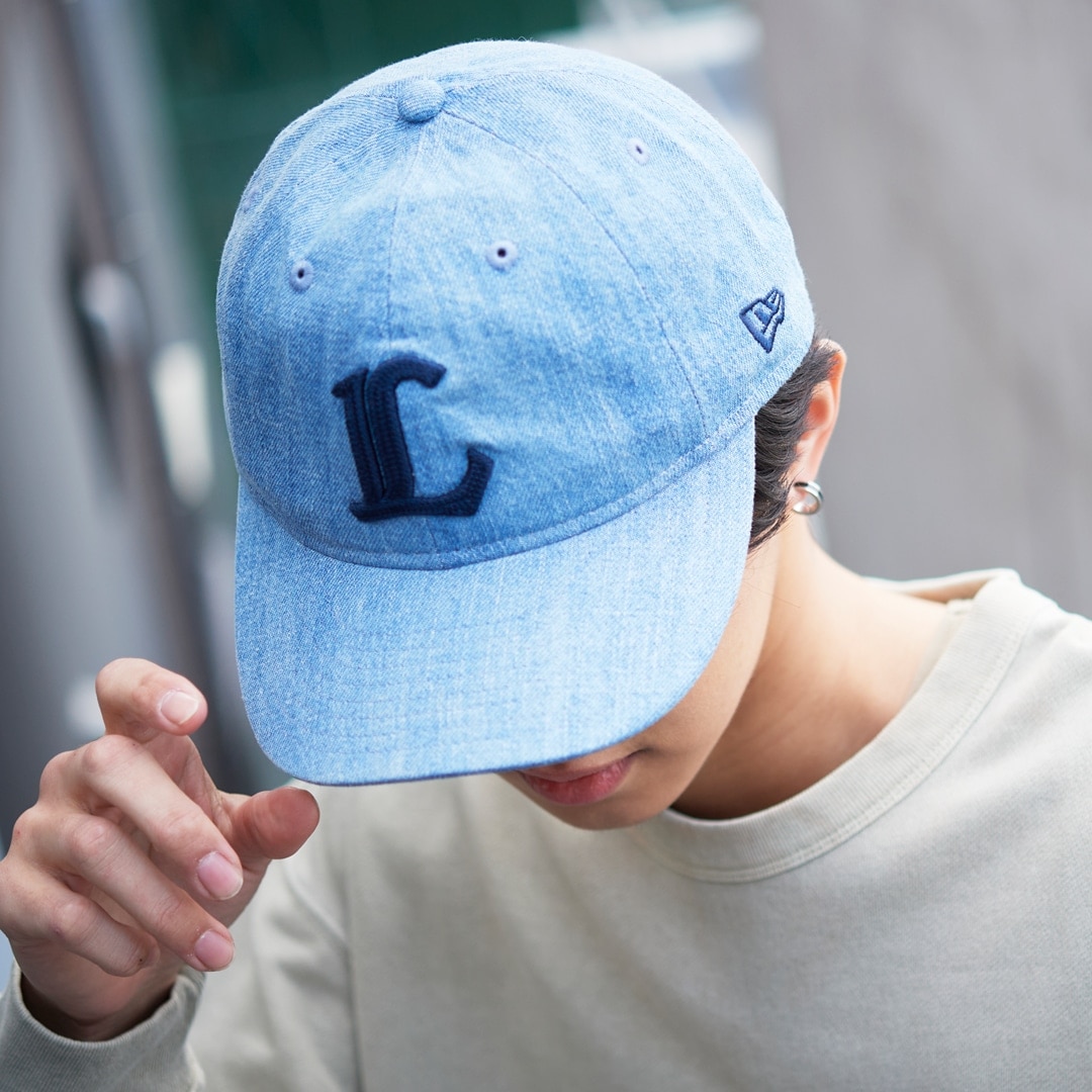 NEW ERA×LIONS 9THIRTY INITIAL NAVY DENIM: キャップ | 埼玉西武