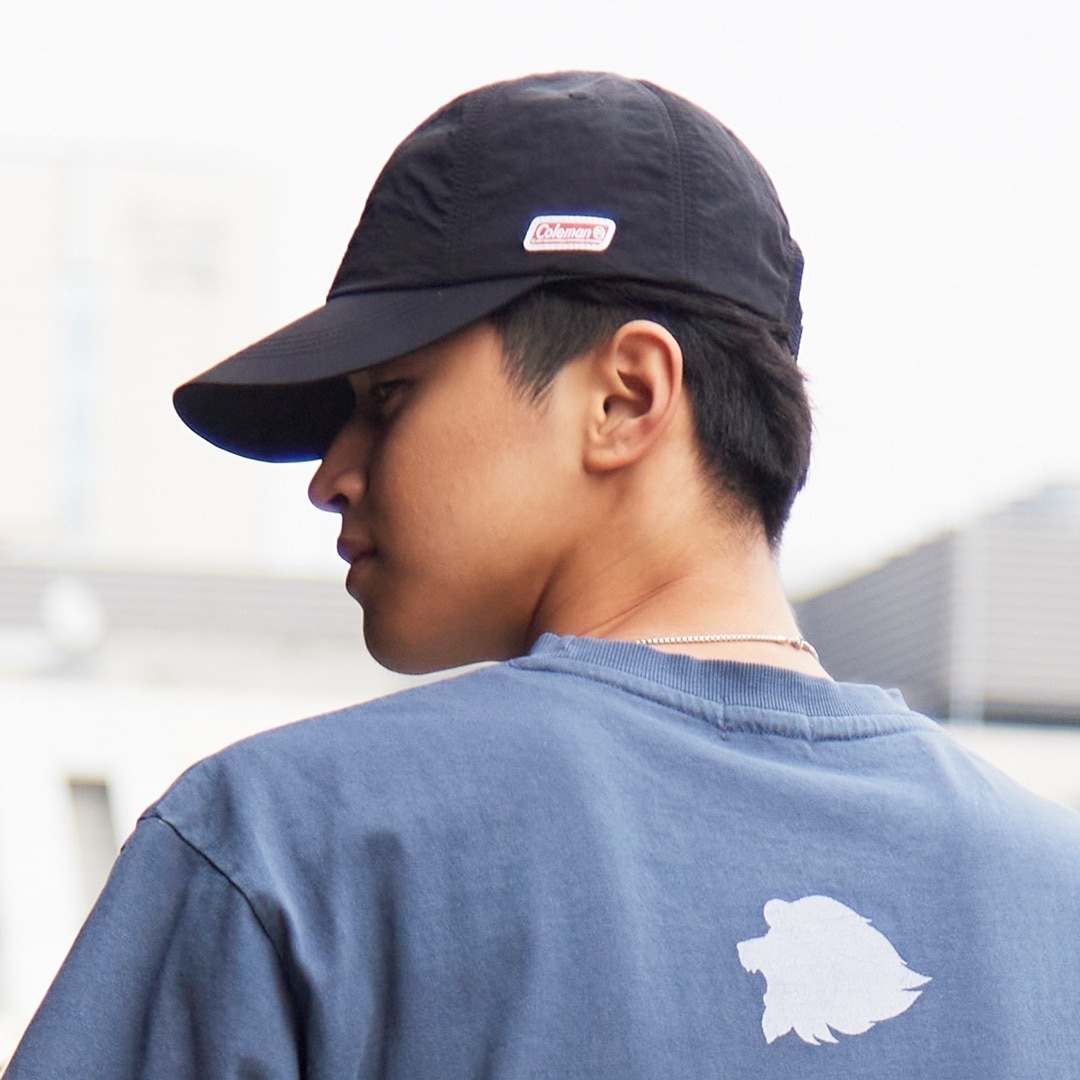Coleman×LIONS TAFFETA CAP BLACK