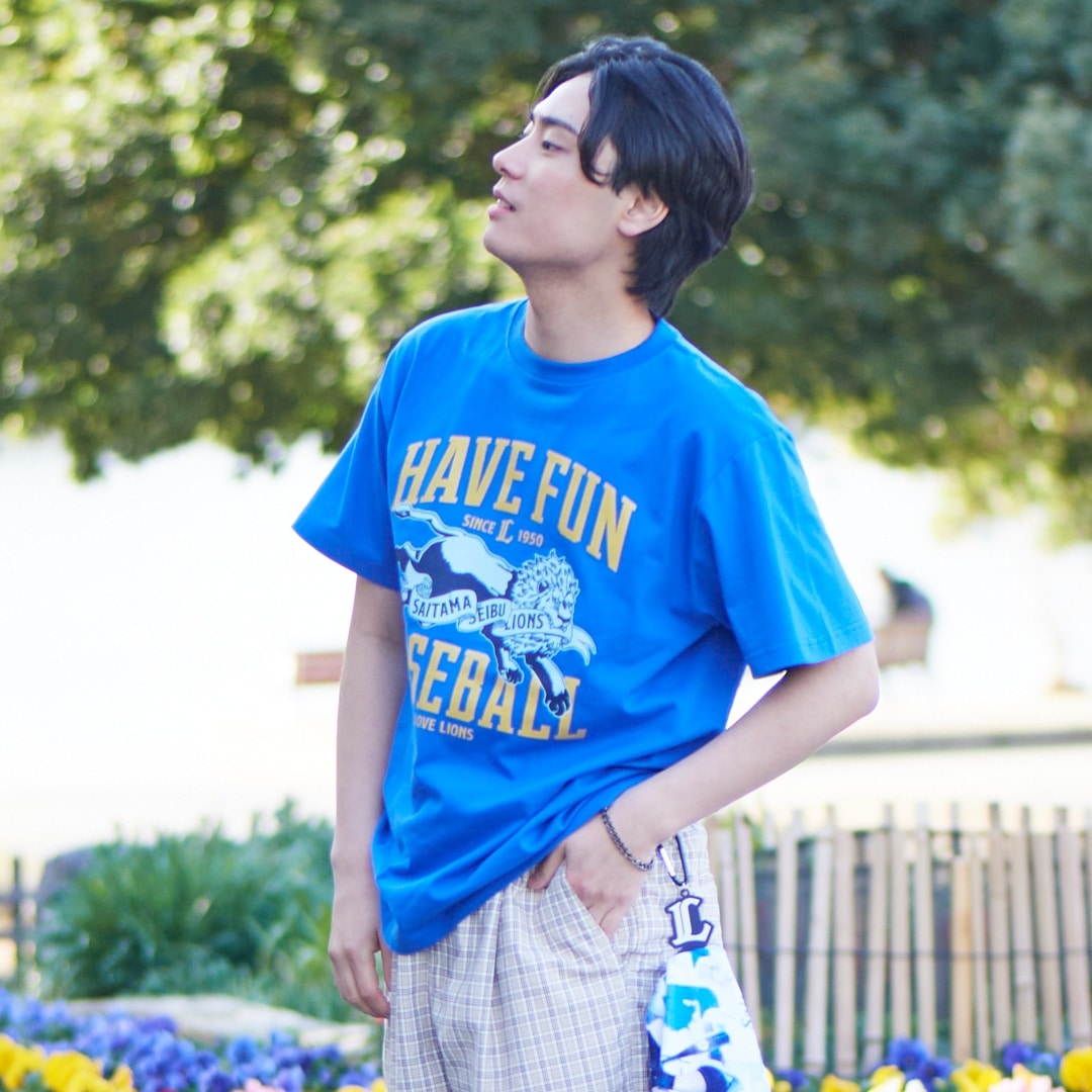 埼玉西武ライオンズ ハーフジップTシャツ 獅子T ライオンズフラッグ(S): Tシャツ | 埼玉西武ライオンズ公式