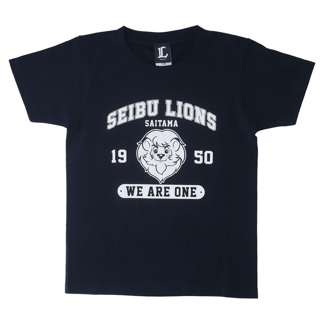 カレッジデザインキッズTシャツ ネイビー(150cm): キッズ・ベビー | 埼玉西武ライオンズ公式オンラインショップ