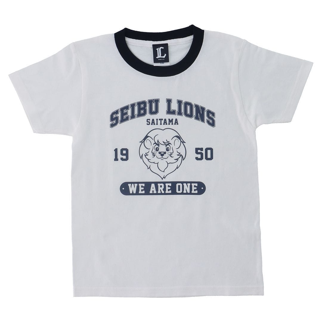 カレッジデザインキッズTシャツ ホワイト(150cm): キッズ・ベビー | 埼玉西武ライオンズ公式オンラインショップ