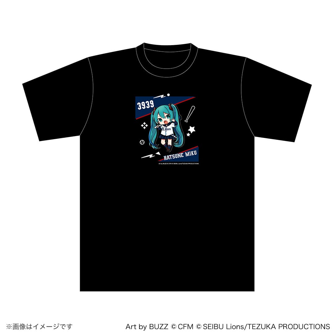 【受注生産】初音ミク×ライオンズ Tシャツ[受付期間終了](S): アパレル | 埼玉西武ライオンズ公式オンラインショップ