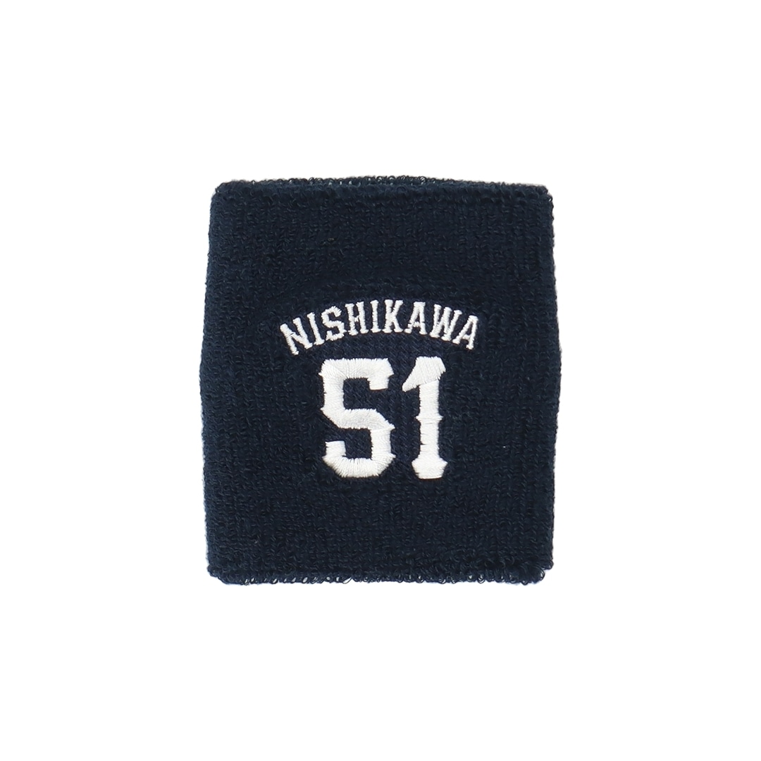 プレイヤーズリストバンド(ネイビー) #51 西川 愛也: 応援グッズ