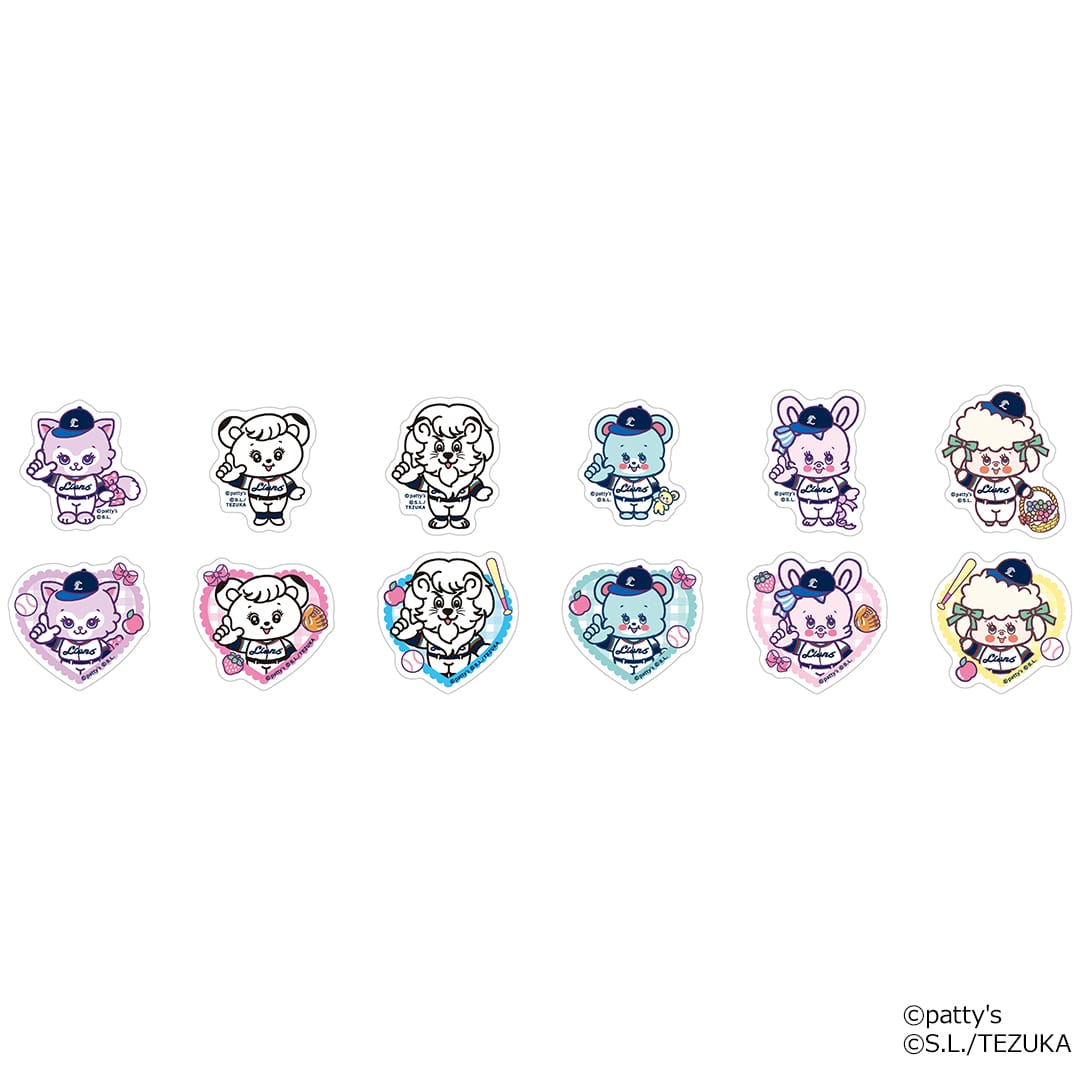 SWIMMER×ライオンズコラボシークレットダイカットステッカー(全12種)