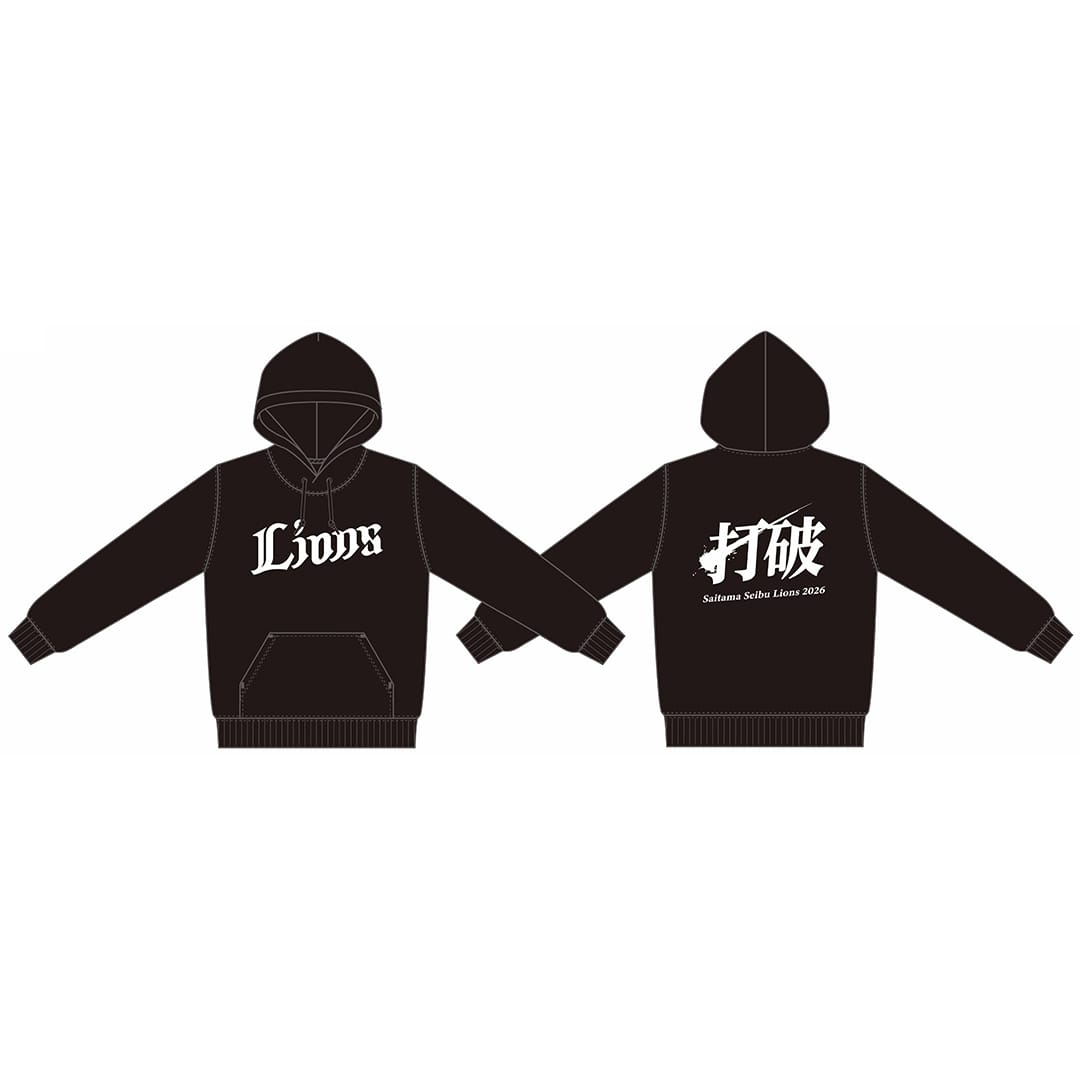 受注生産】2026スローガンパーカー ブラック(S): アパレル | 埼玉西武