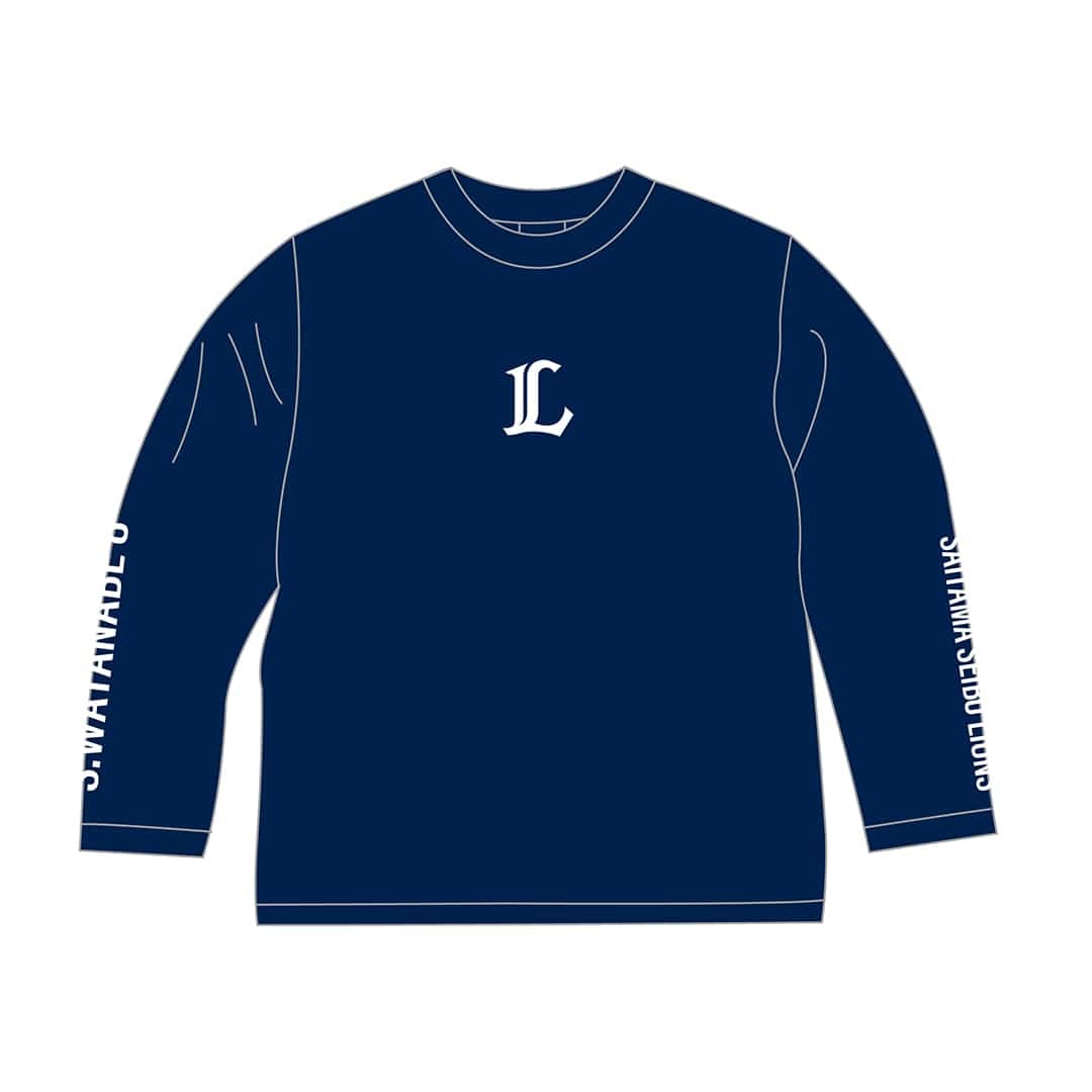 受注生産】プレイヤーズロングスリーブTシャツ ネイビー×ホワイト(S