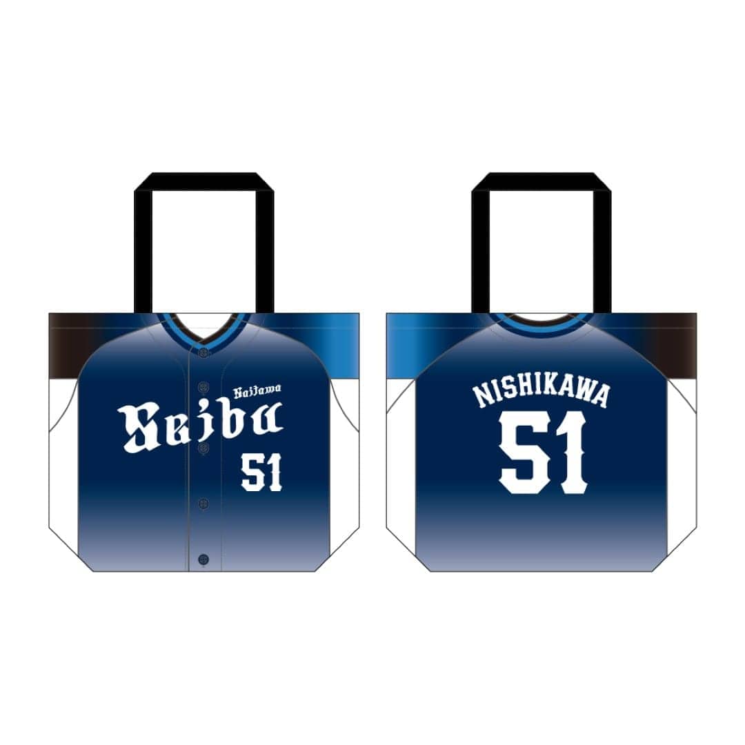 受注生産】球春到来プレイヤーズグッズ ユニフォーム柄トートバッグ