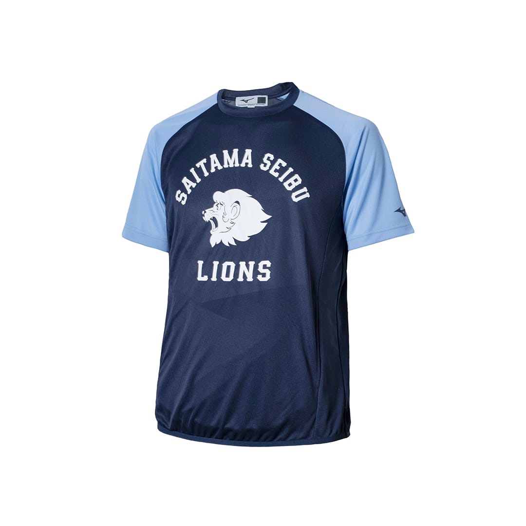 ミズノ]レプリカトレーニングジャージ(半袖)(S): アパレル | 埼玉西武