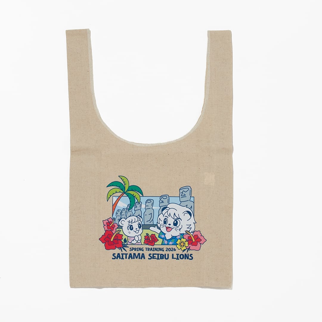 春季キャンプ2026イラストグッズ コットンリネンマルシェバッグ