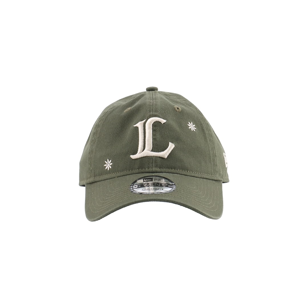 NEW ERA×LIONS 9TWENTY FLOWER EMB OLIVE
