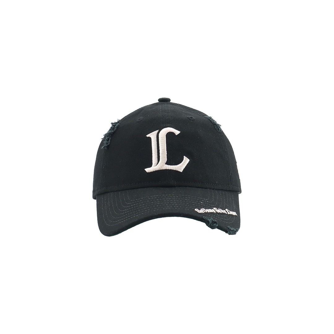 NEW ERA×LIONS 9TWENTY DAMAGED VISOR LOGO BLACK