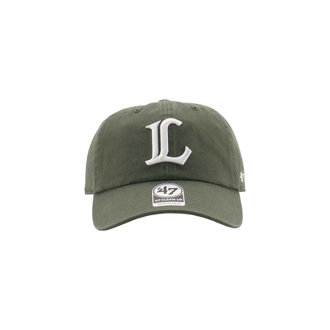 '47×LIONS CLEAN UP Moss Logo White