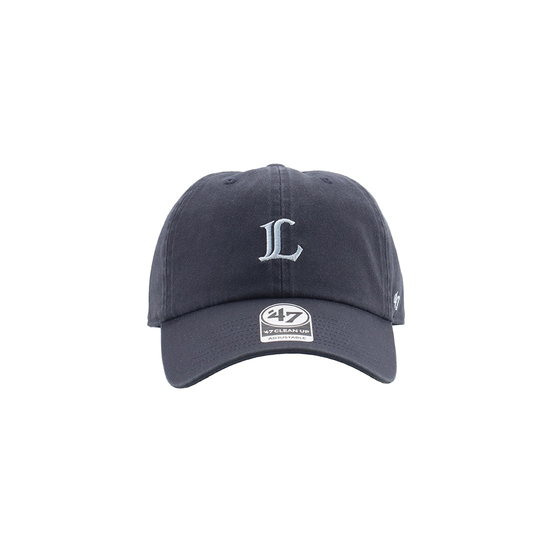 47×LIONS CLEAN UP Vintage Navy MiniLogo Light Blue: キャップ