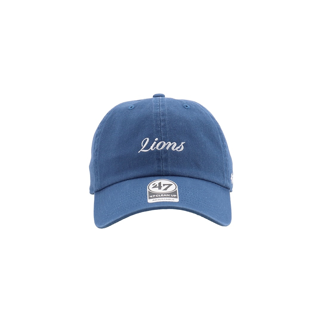 47×LIONS CLEAN UP Timber Blue Script White: キャップ | 埼玉西武