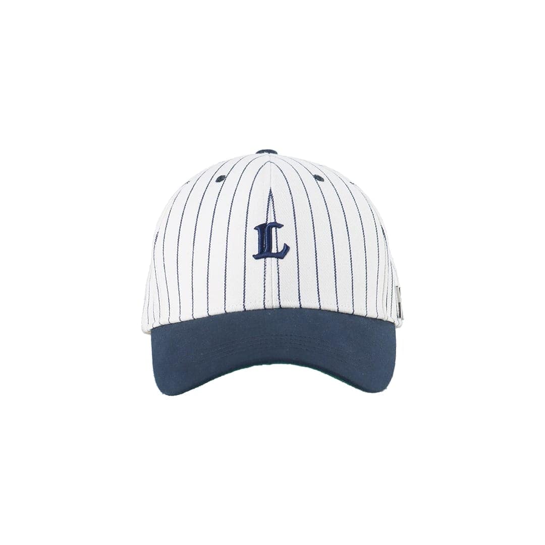 【予約】VARZAR×LIONS Pinstripe Mini Logo Stud Overfit Ball Cap