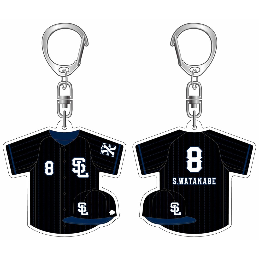 【受注生産】プレイヤーズアクリルユニフォームキーホルダー Lions Black Mode Ver. #122 是澤 涼輔