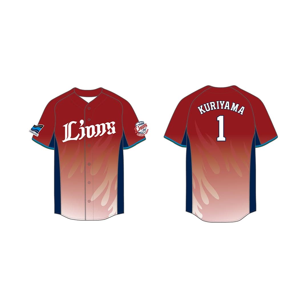 【受注生産】PR1DEグッズ「ARCHIVE COLLECTION」復刻炎獅子レプリカユニフォーム #1 栗山 巧[受付期間終了] S
