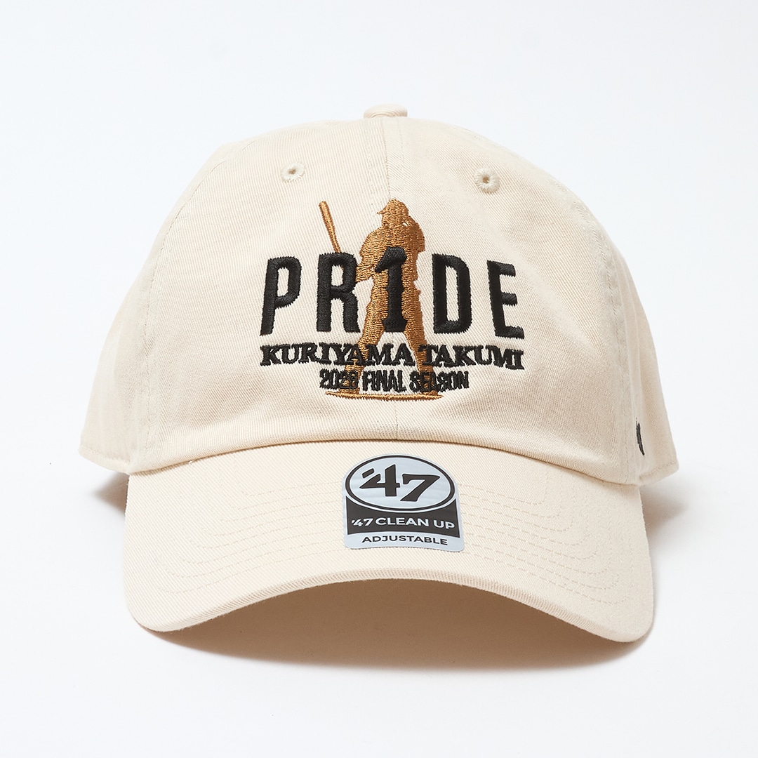 PR1DEグッズ「VISUAL LOGO GOODS」'47 CLEAN UP NATURAL: キャップ PR1DEグッズ「VISUAL LOGO GOODS」'47 CLEAN UP NATURAL: キャップ