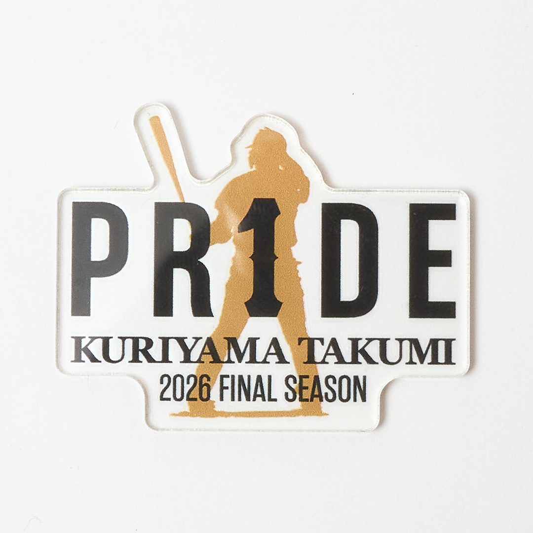 PR1DEグッズ「VISUAL LOGO GOODS」アクリルステッカー