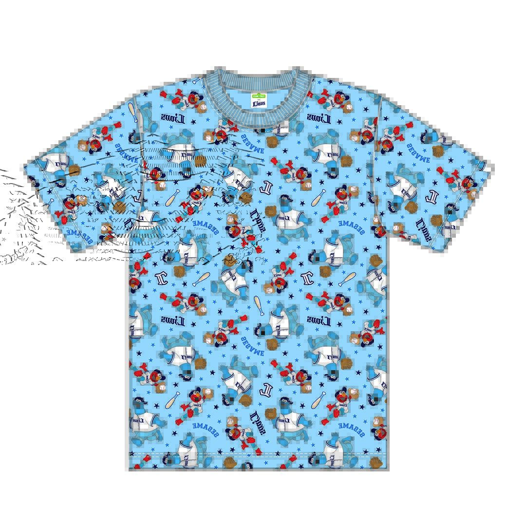 SESAME STREET meets ライオンズ総柄Tシャツ 130