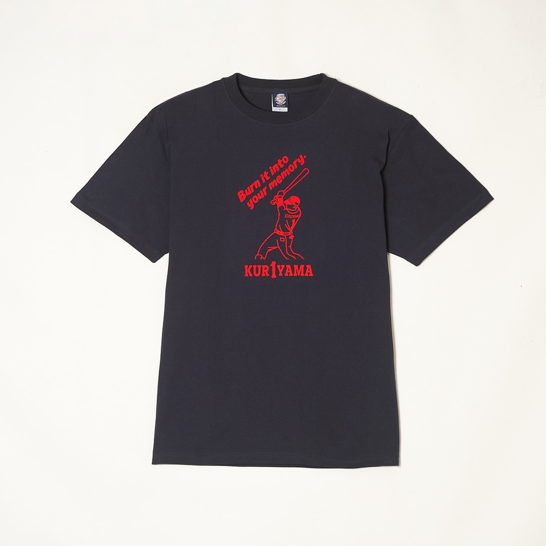 PR1DEグッズ「KUR1YAMA」Tシャツ ネイビー(L): Tシャツ | 埼玉西武