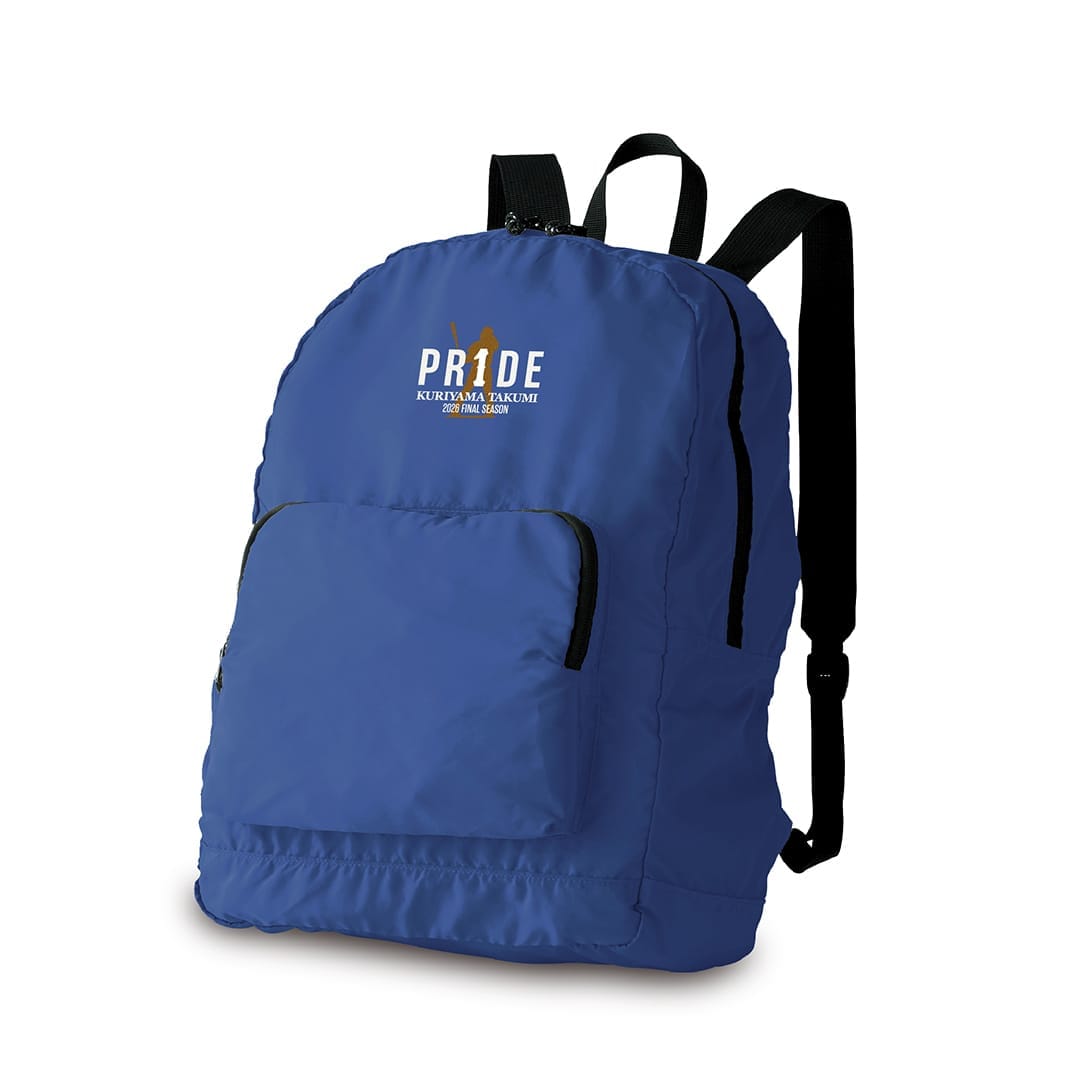 PR1DEグッズ「VISUAL LOGO GOODS」ロゴ刺繍バックパック: バッグ