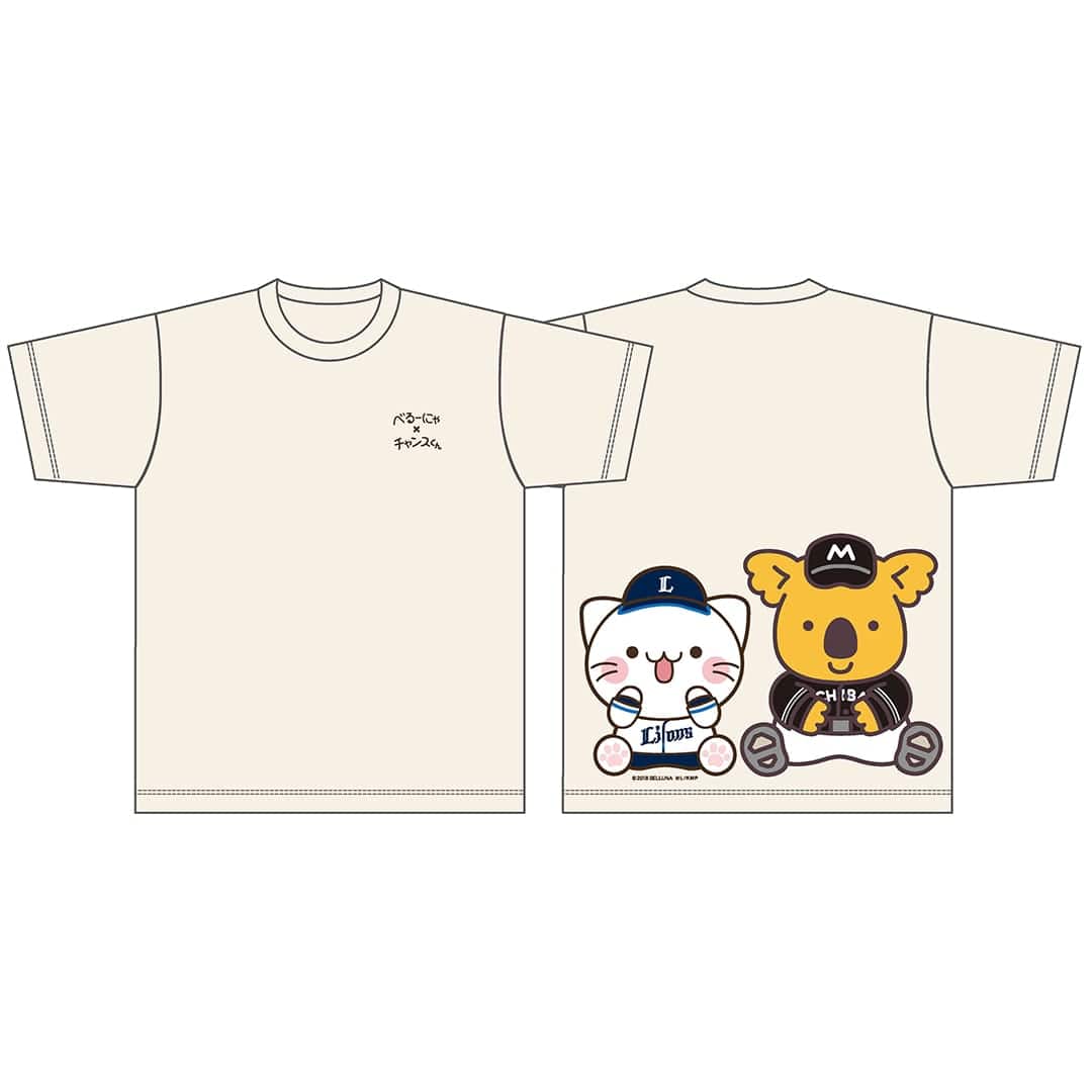 予約受付商品】べるーにゃ×チャンスくん Tシャツ(S): Tシャツ | 埼玉