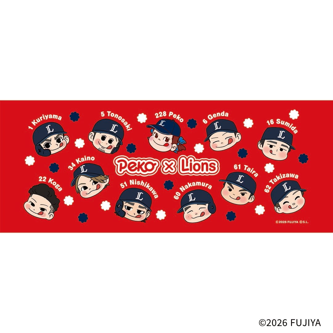 Peko×Lions フェイスタオル 集合