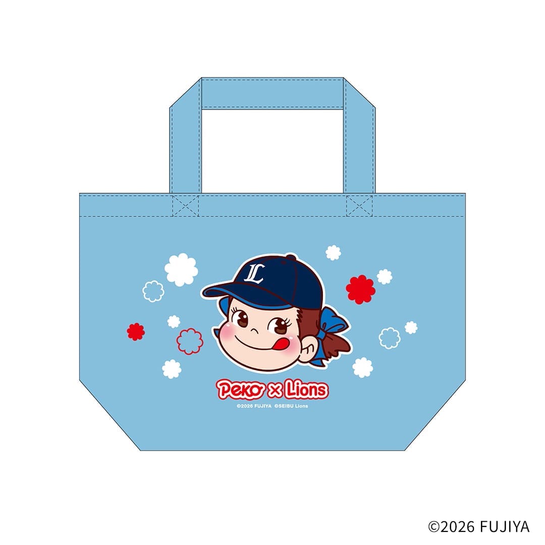 Peko×Lions ランチトートバッグ
