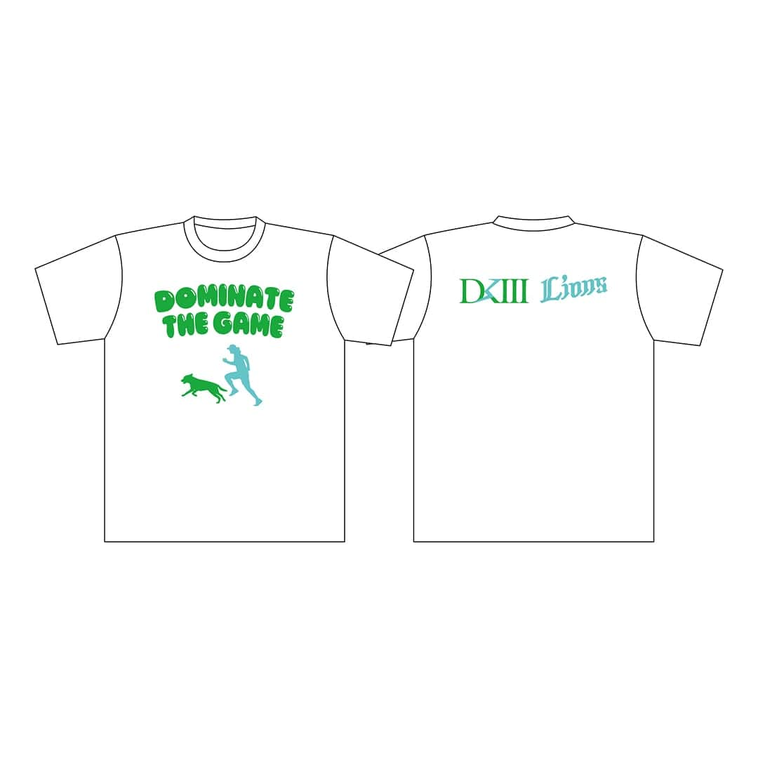 DKIII×救助犬×LIONS 高橋光成投手救助犬支援企画グッズ_Tシャツ ホワイト L