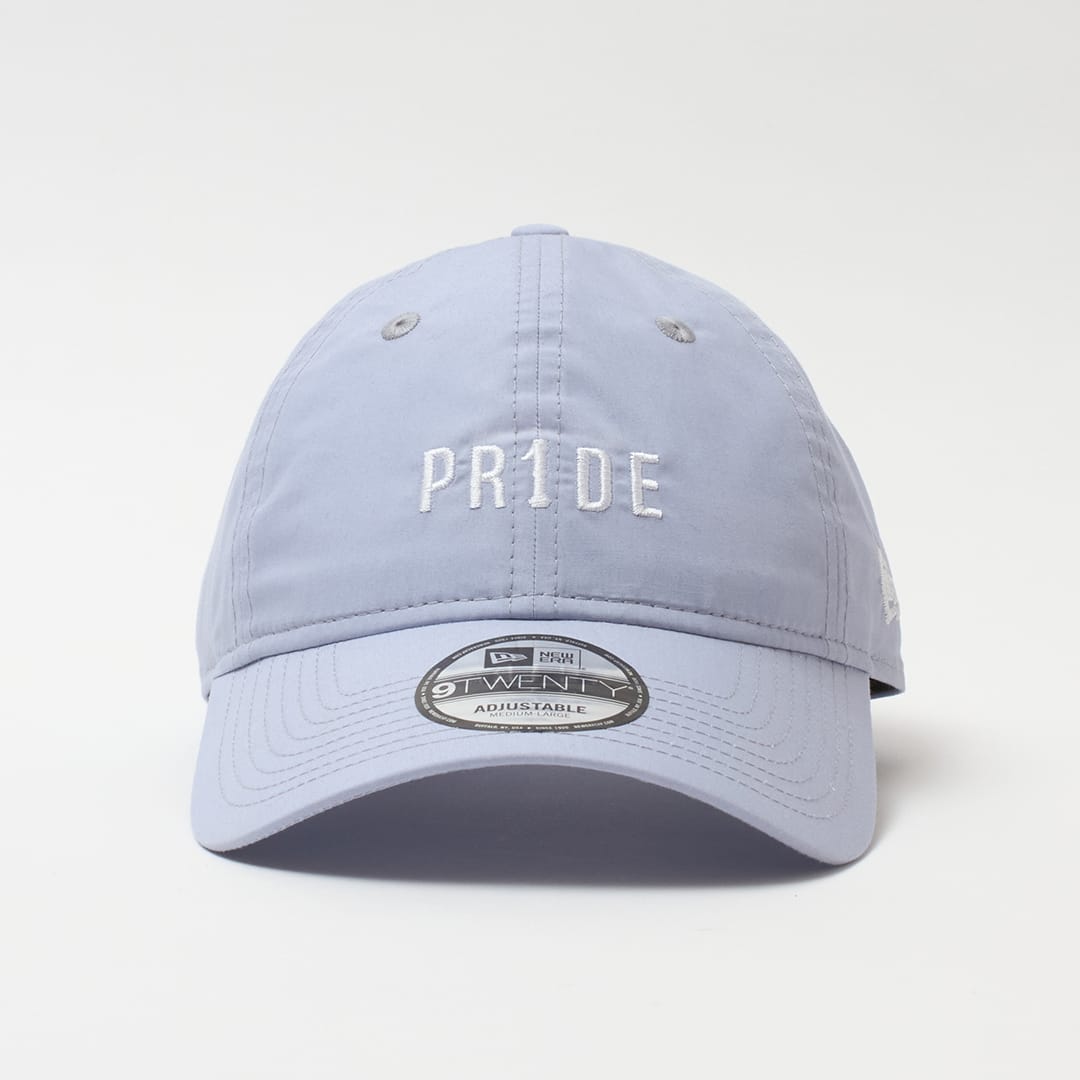 PR1DEグッズ「VISUAL LOGO GOODS」NEW ERA 9TWENTY ICEGRAY