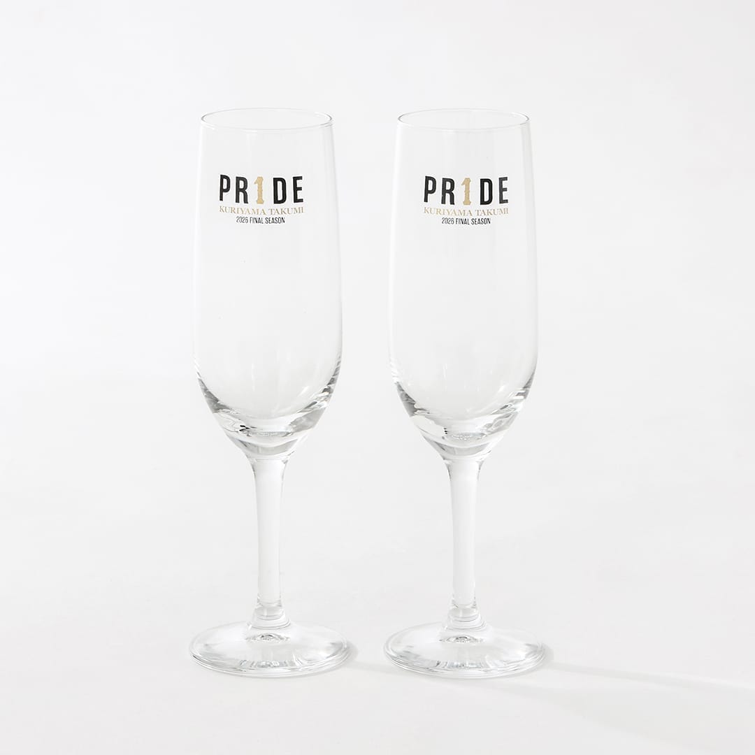 【受注生産】PR1DEグッズ「メモリアルグッズ第1弾」シャンパングラス2個セット[受付期間終了]