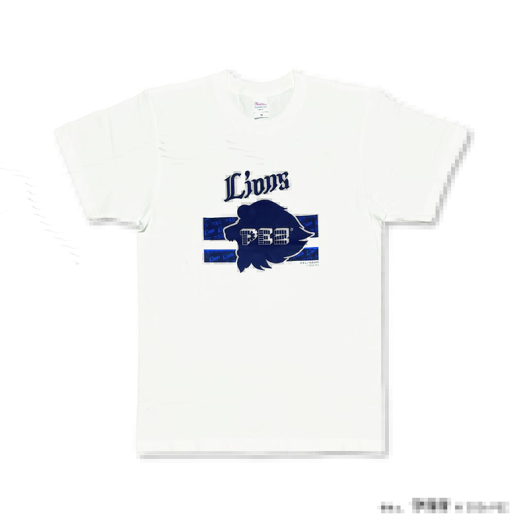 PEZ×ライオンズ Tシャツ(WH)(L): Tシャツ | 埼玉西武ライオンズ公式