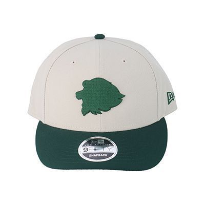 NEW ERA]LP9FIFTY ベージュ/グリーン レオマークシルエット