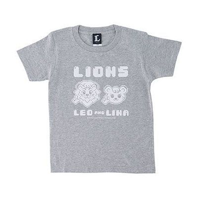 ドットデザインキッズTシャツ グレー