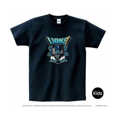 ドラゴンクエストウォーク×ライオンズ　Tシャツ(モンスター) Kids