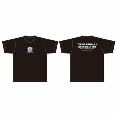 栗山巧選手通算2000安打記念 「TK1」ロゴTシャツ(ブラック)(S