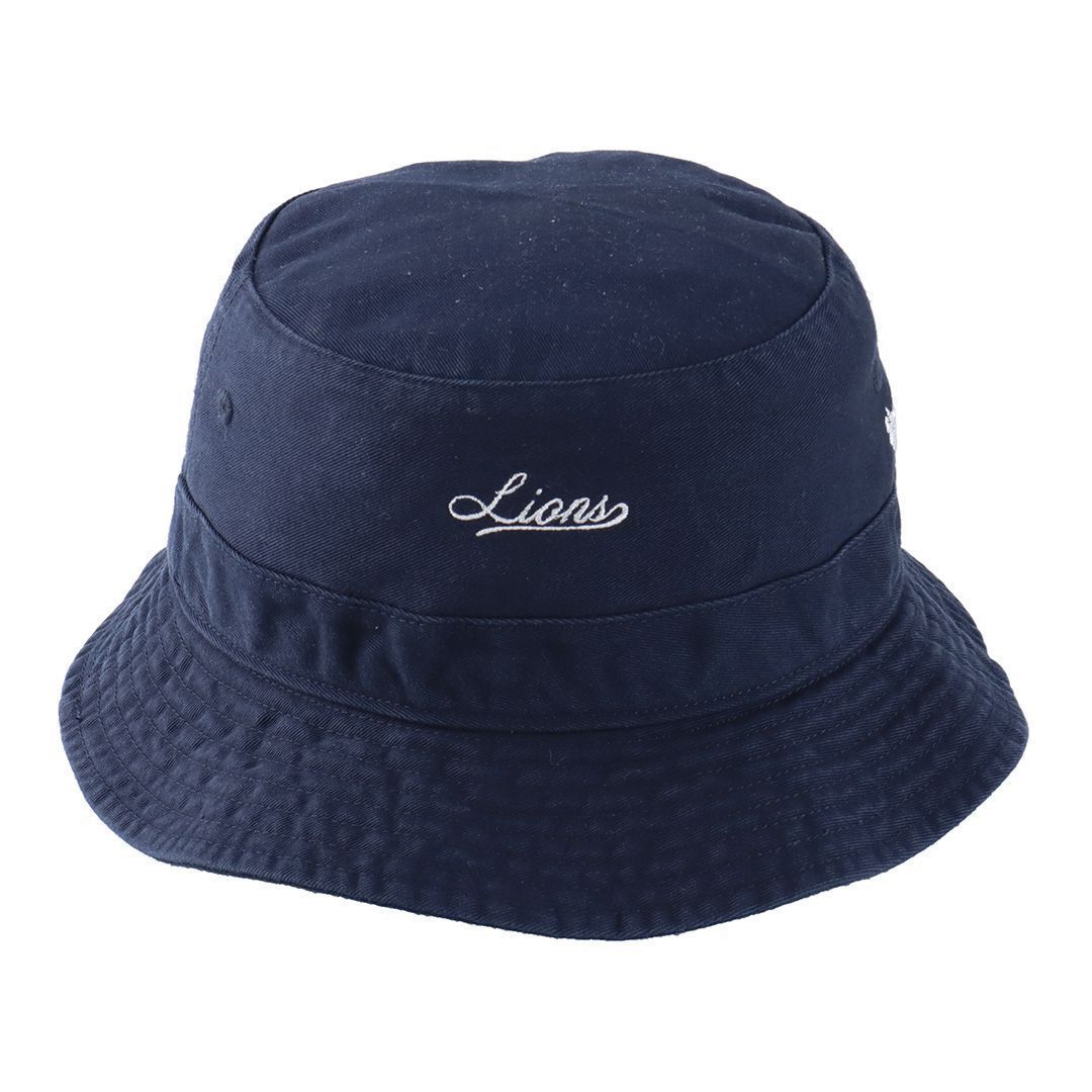 Lions ミニロゴスクリプト BUCKET HAT ネイビー