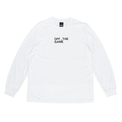 OFF_THE GAME ビッグロゴロングTシャツ(ホワイト)