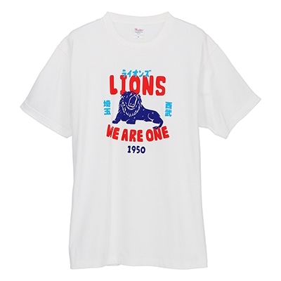 獅子T レトロライオン ホワイト(S): Tシャツ | 埼玉西武