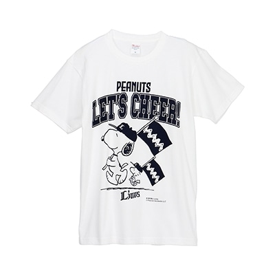スヌーピー×ライオンズ Tシャツ(ホワイト)(S): Tシャツ | 埼玉西武
